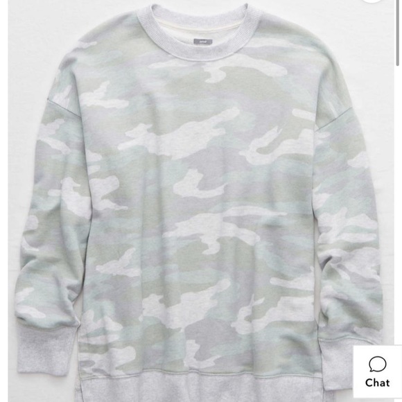 camo sweatshirt aerie